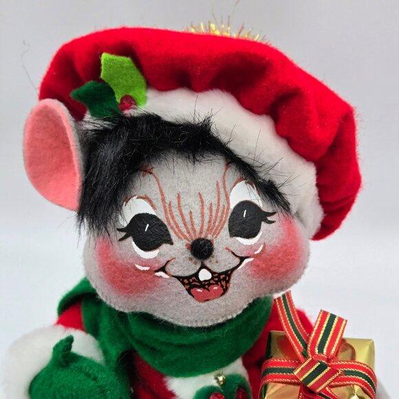 Annalee Mrs. Elegant Mouse 2008 Mobilitee Christmas Figure Read - Picture 4 of 14